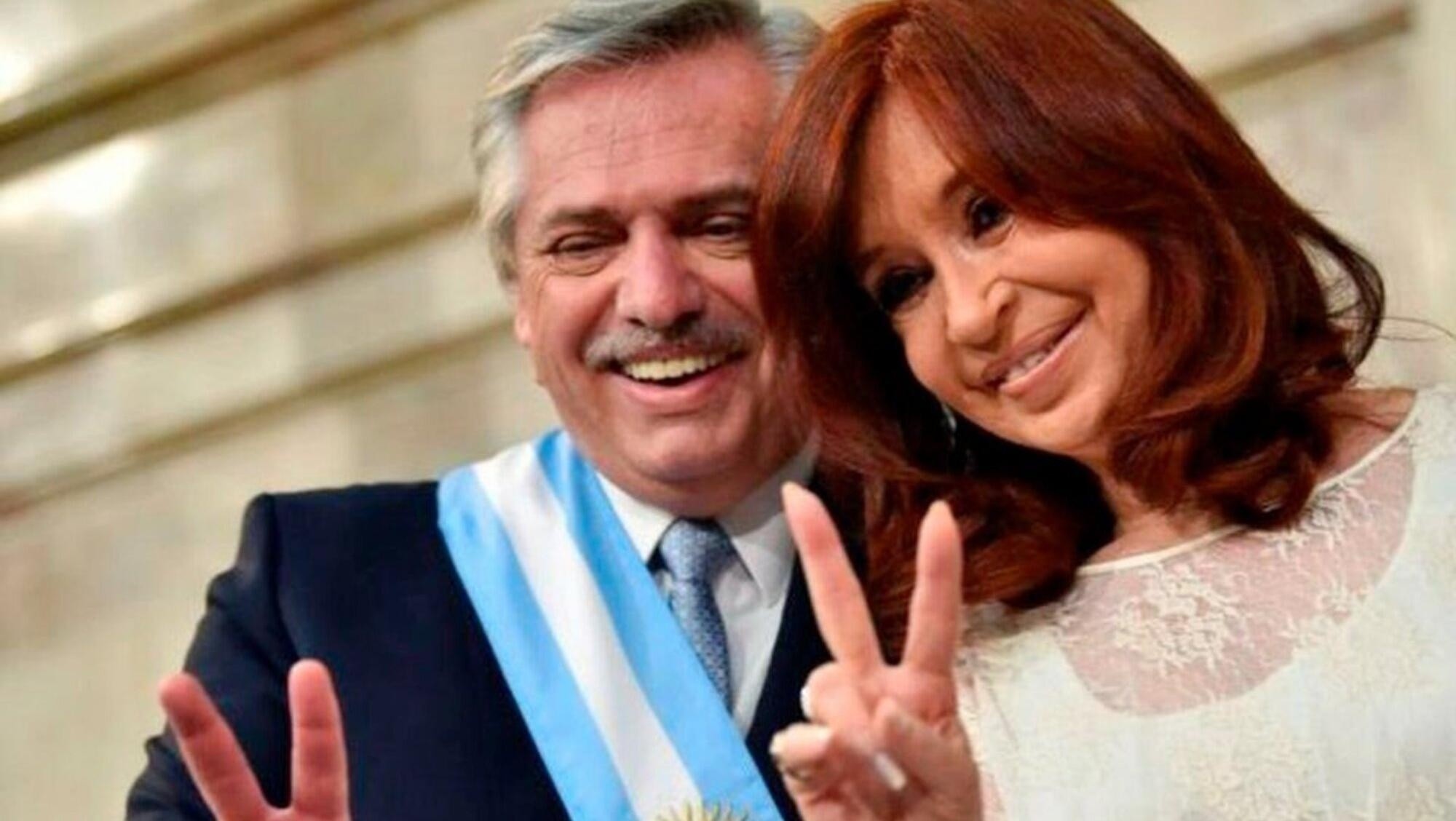 El presidente Alberto Fernández y la vicepresidenta Cristina Kirchner (Archivo).