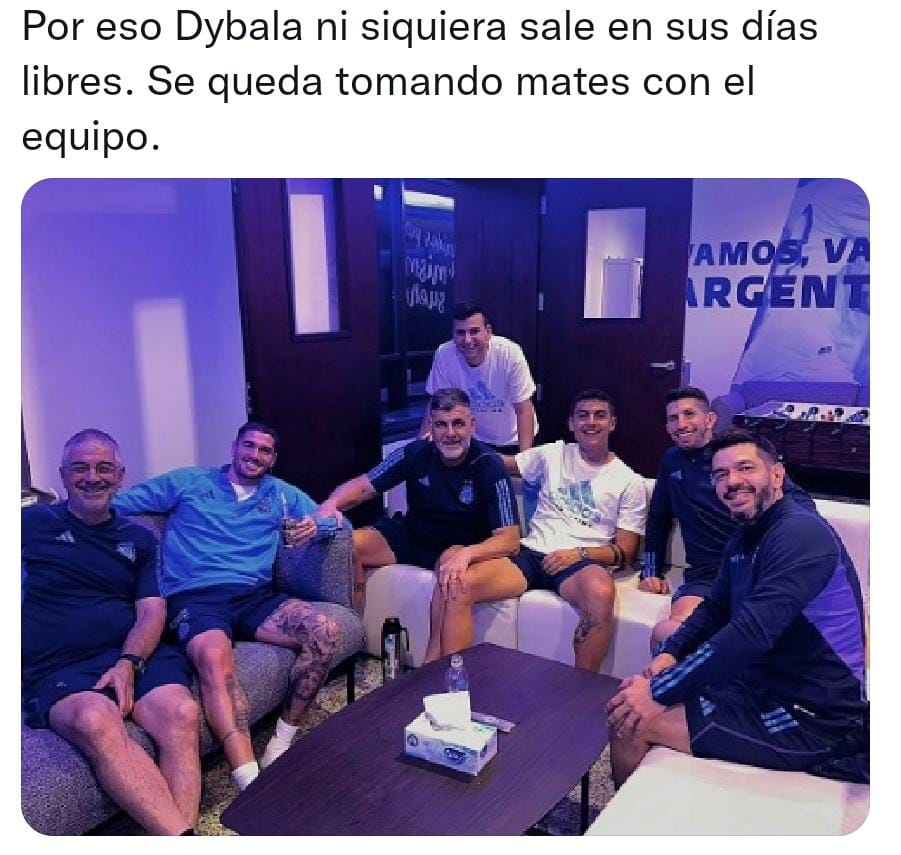 Paulo Dybala y su parecido con el hijo de Lionel Scaloni desató una teoría insólita en las redes sociales (Twitter).