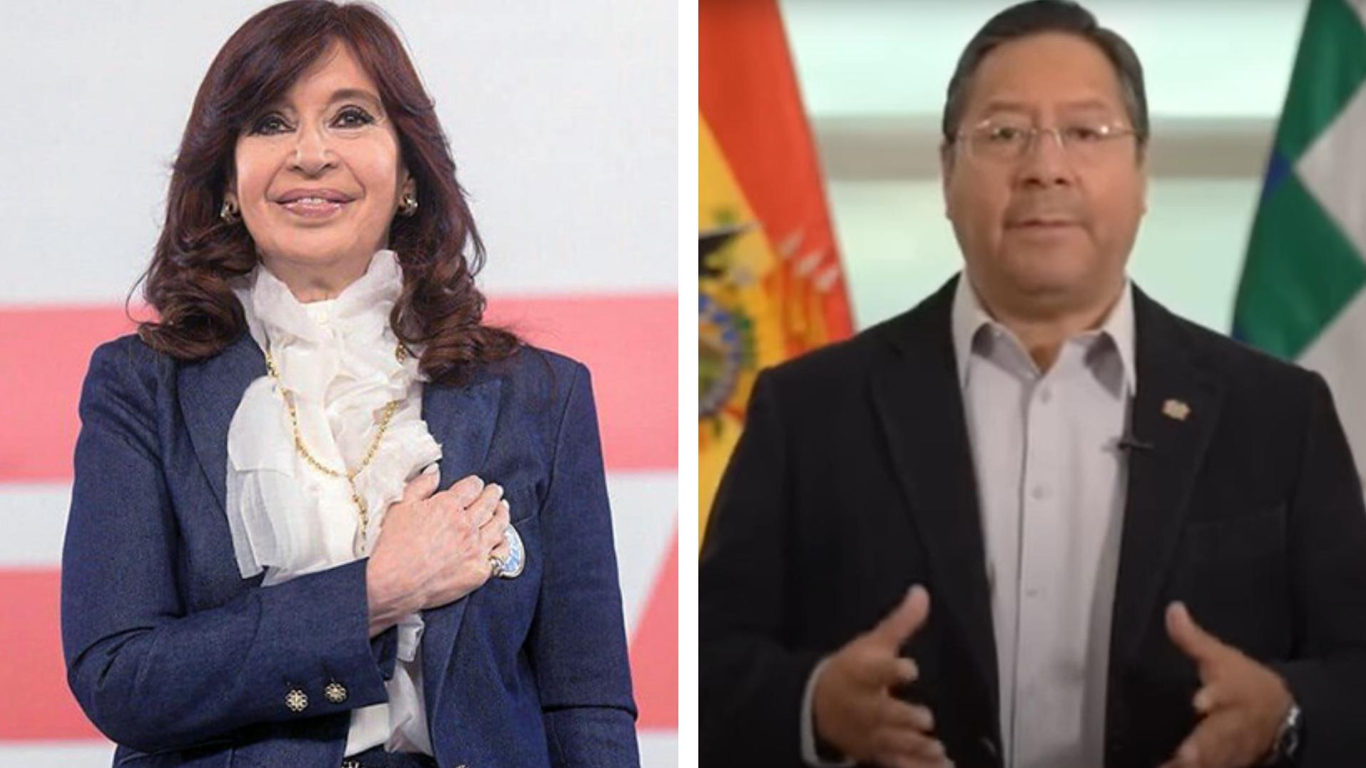 Cristina Kirchner compartió apoyo de presidente de Bolivia: 