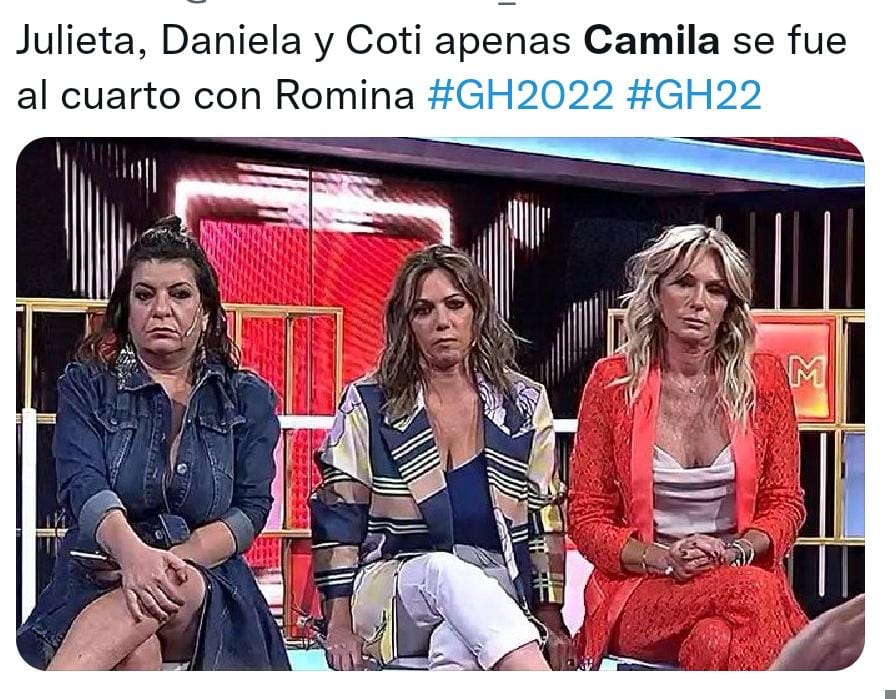 Los mejores memes por la entrada de Camila y Ariel a la casa de   <a href='https://www.cronica.com.ar/tags/Gran Hermano'>Gran Hermano</a> (Twitter).