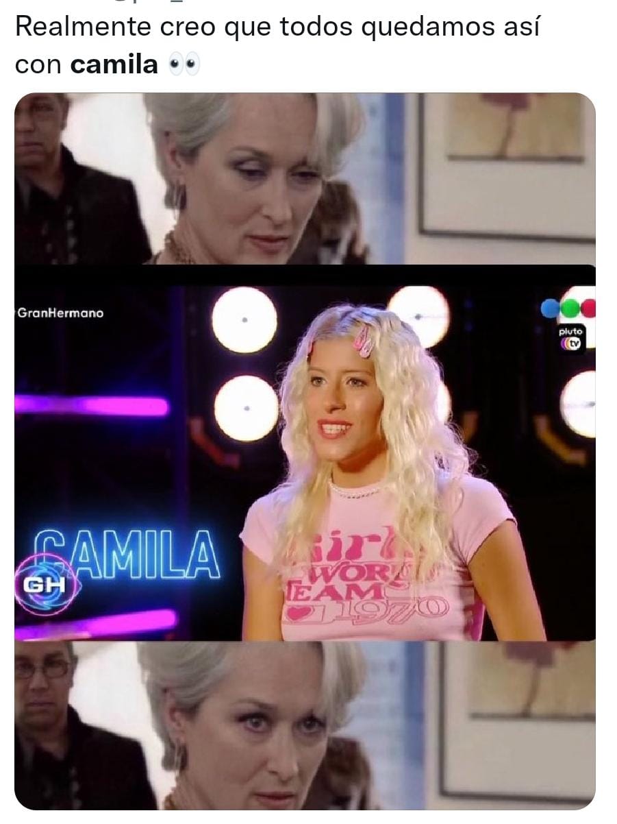 Los mejores memes por la entrada de Camila y Ariel a la casa de Gran Hermano (Twitter).