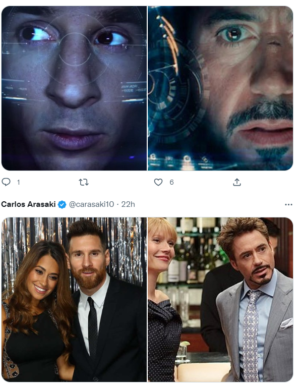 Hilo de Twitter que compara a Lionel Messi con Iron Man es viral.