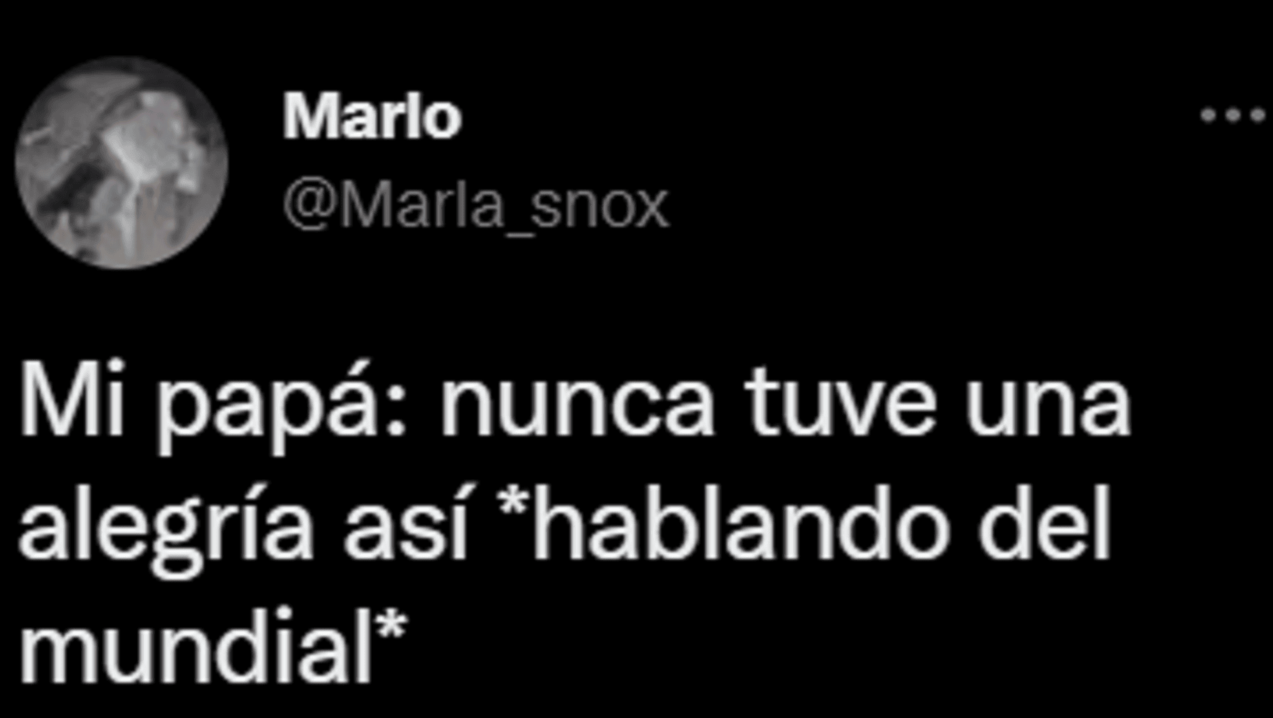 Una joven hizo pública la inesperada frase de su papá sobre el Mundial y se volvió viral.