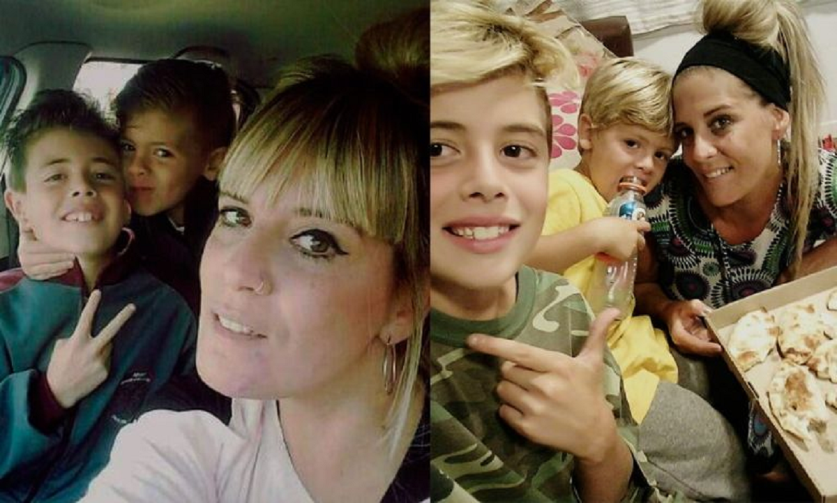 La ex   <a href='https://www.cronica.com.ar/tags/Gran Hermano'>Gran Hermano</a> y sus 2 hijos.