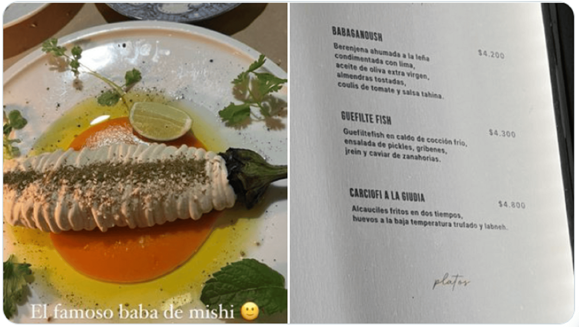 La polémica historia de una influencer en un restaurante se hizo viral (Twitter/@chinolatino_).