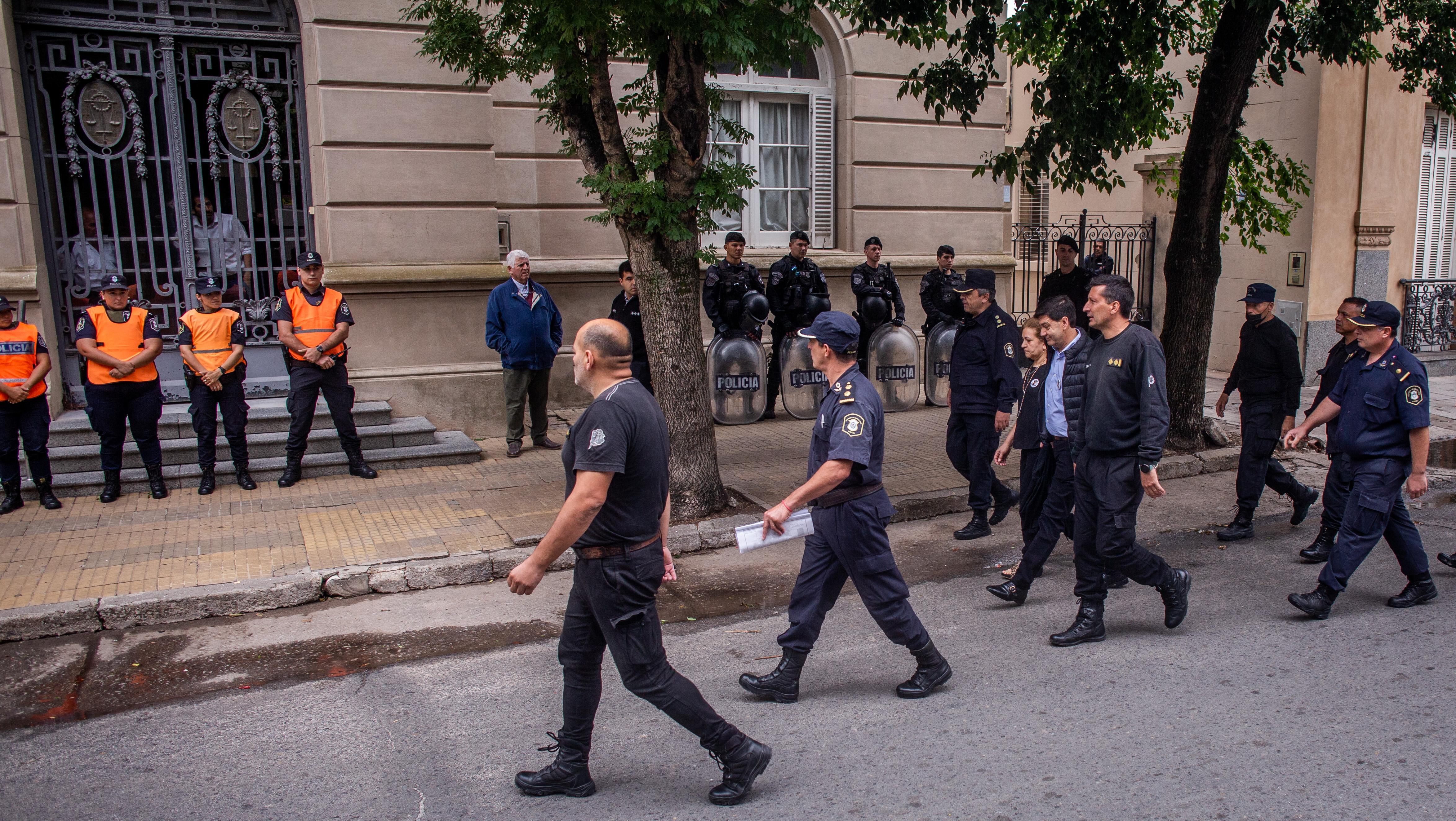 El juicio por el crimen de Fernando Báez Sosa se realiza en los Tribunales de Dolores (Télam).       