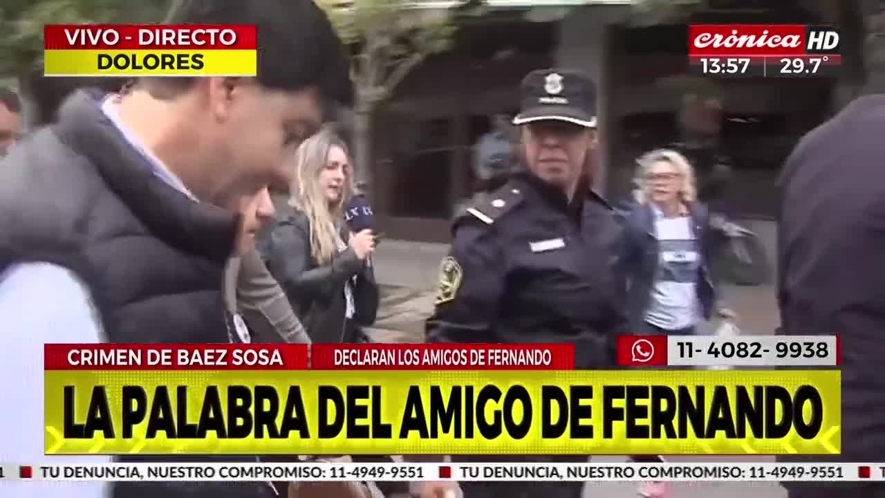 Declaró uno de los mejores amigos de Fernando Báez Sosa y detalló el crimen: 