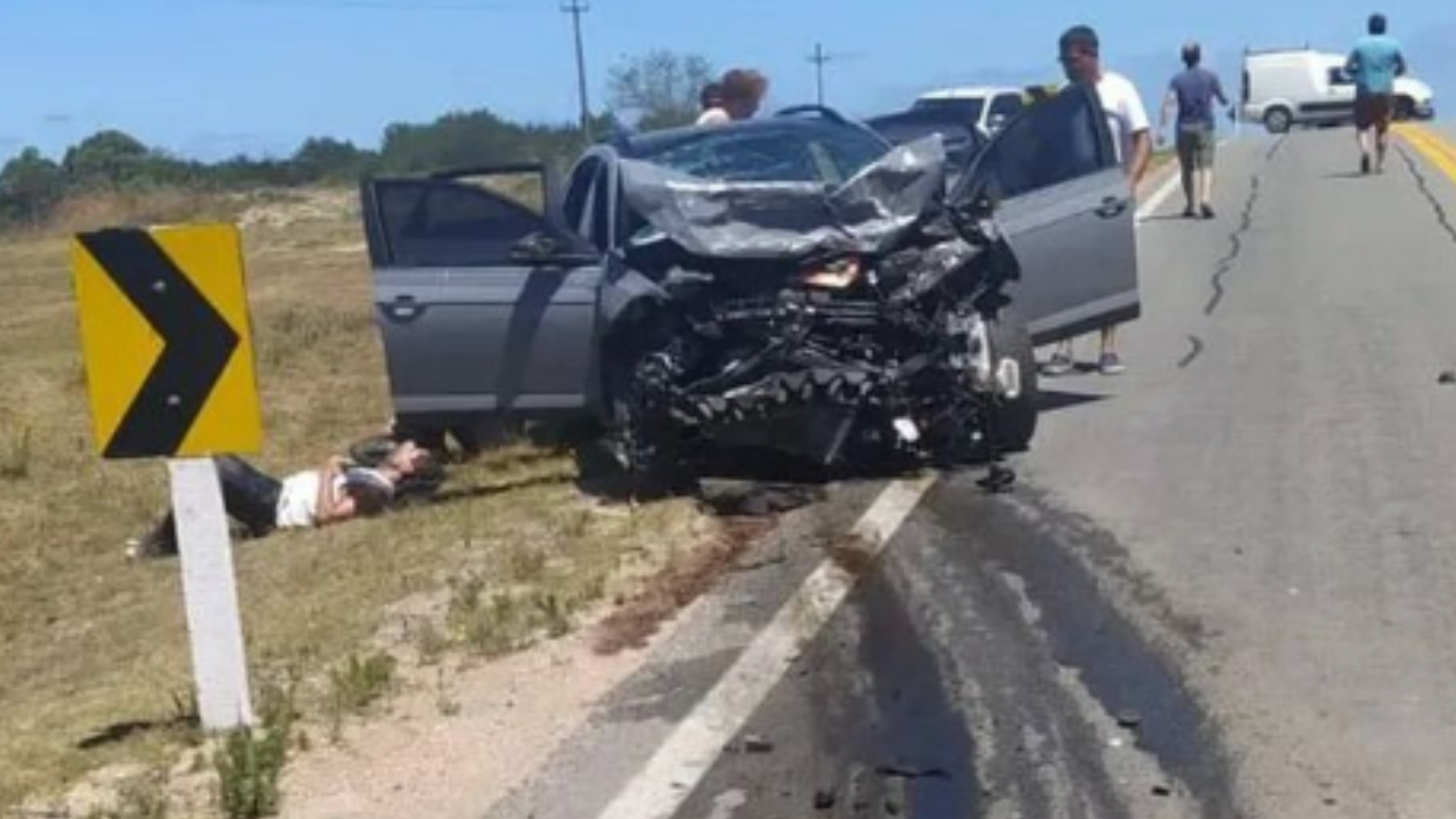 El accidente ocurrió en el kilómetro 101 perteneciente a la ruta 104.