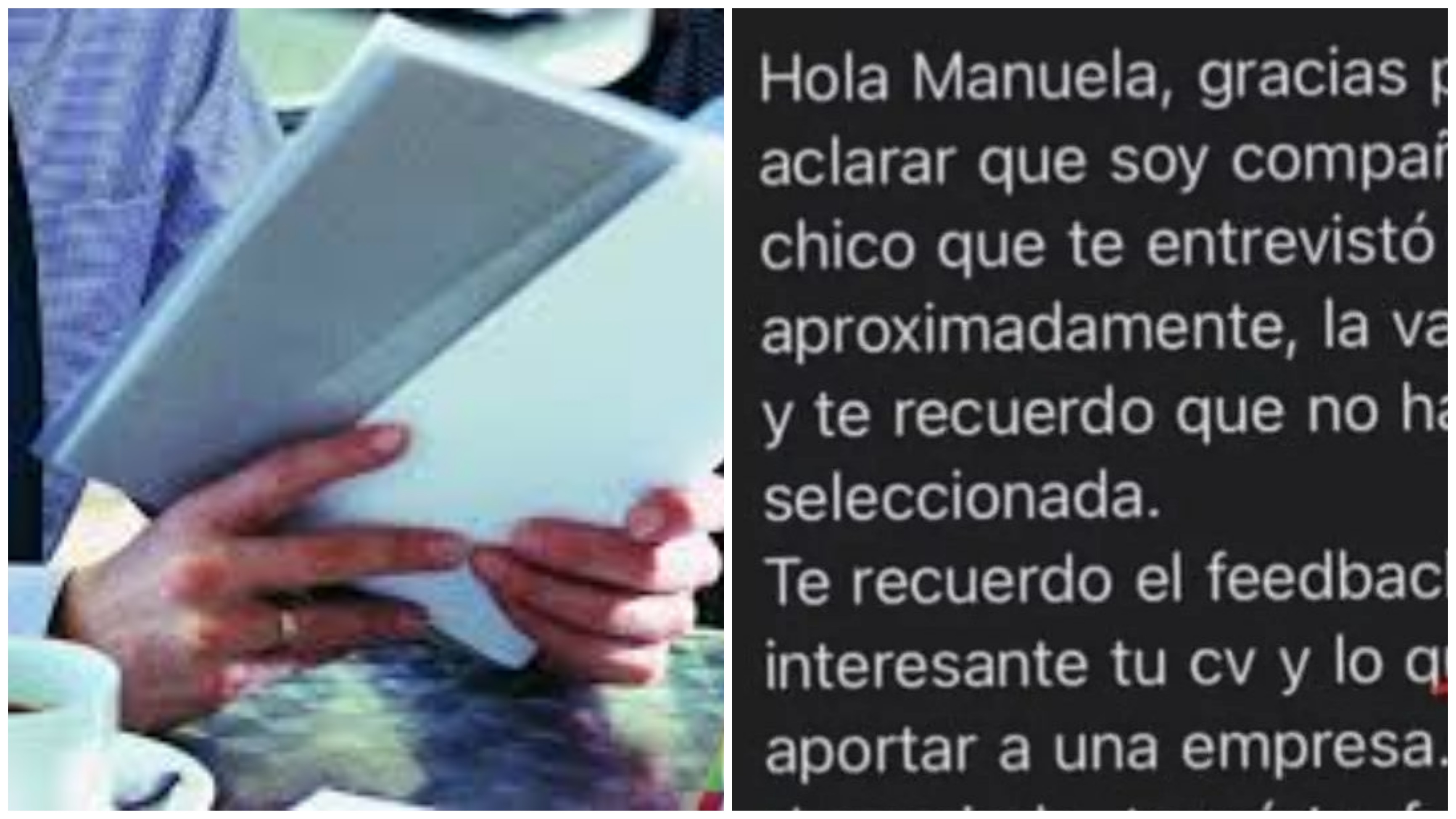 Se postulo a un trabajo como moza y no consiguió el puesto por un motivo insólito.