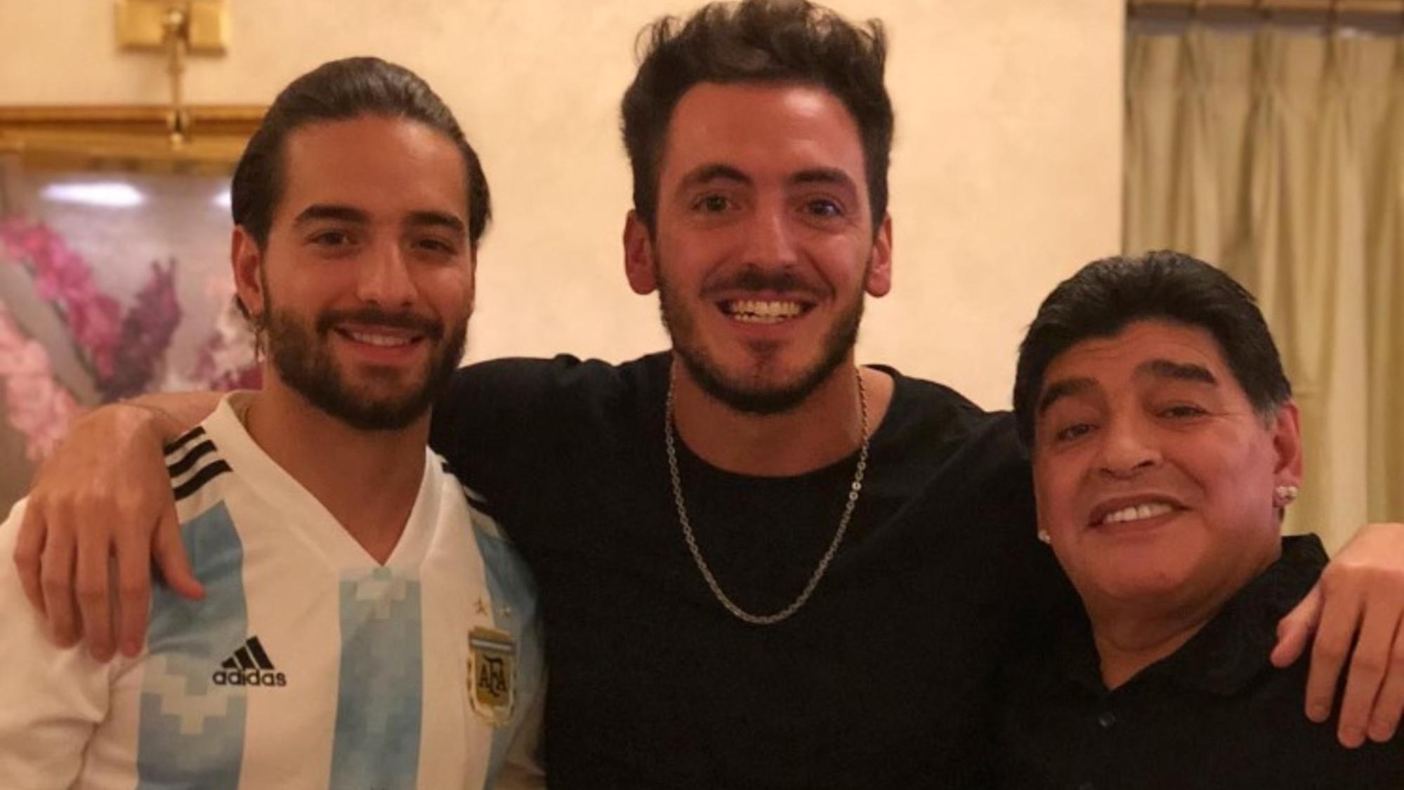 Entre Maluma y Diego Maradona, Luciano Strassera, uno de los heridos en el siniestro vial que tuvo lugar en Punta del Este (Captura Instagram).