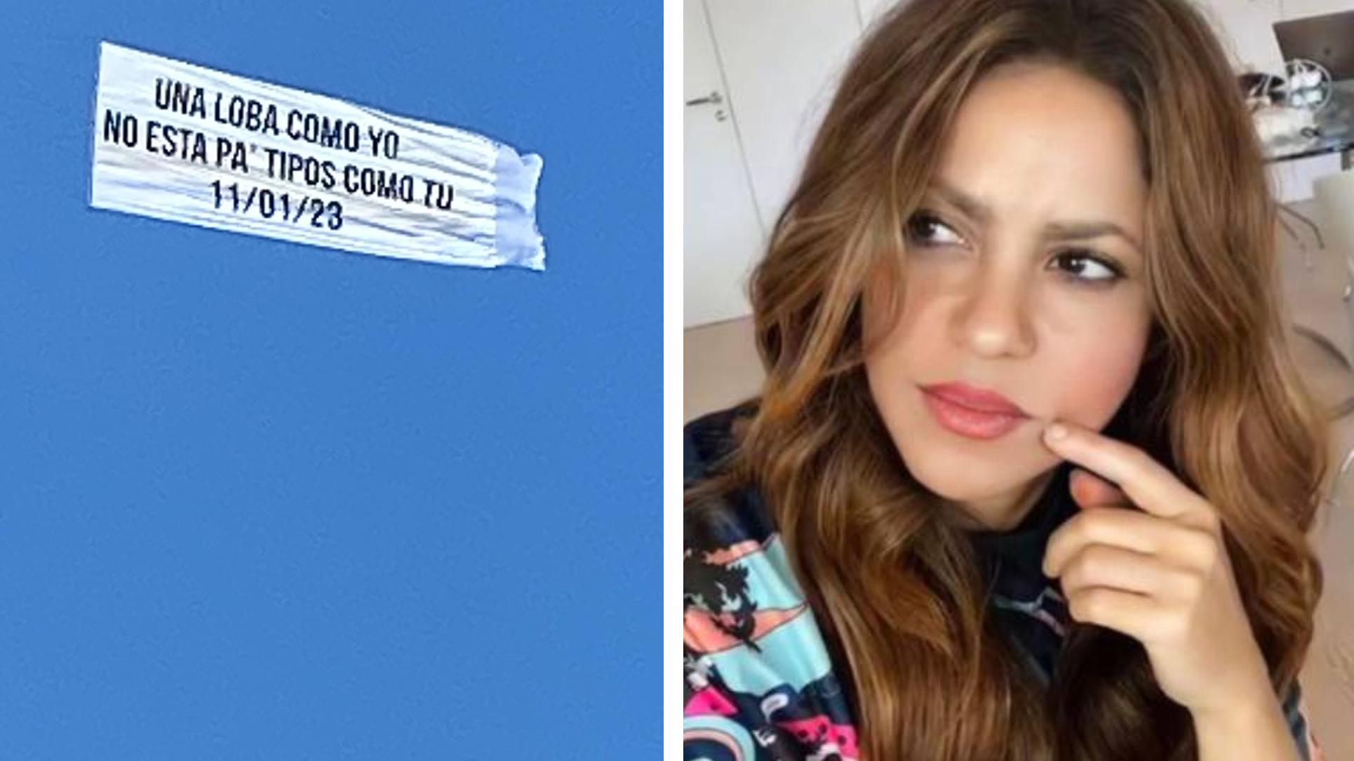 Extraño mensaje en el cielo de Mar del Plata: ¿Fue Shakira?.