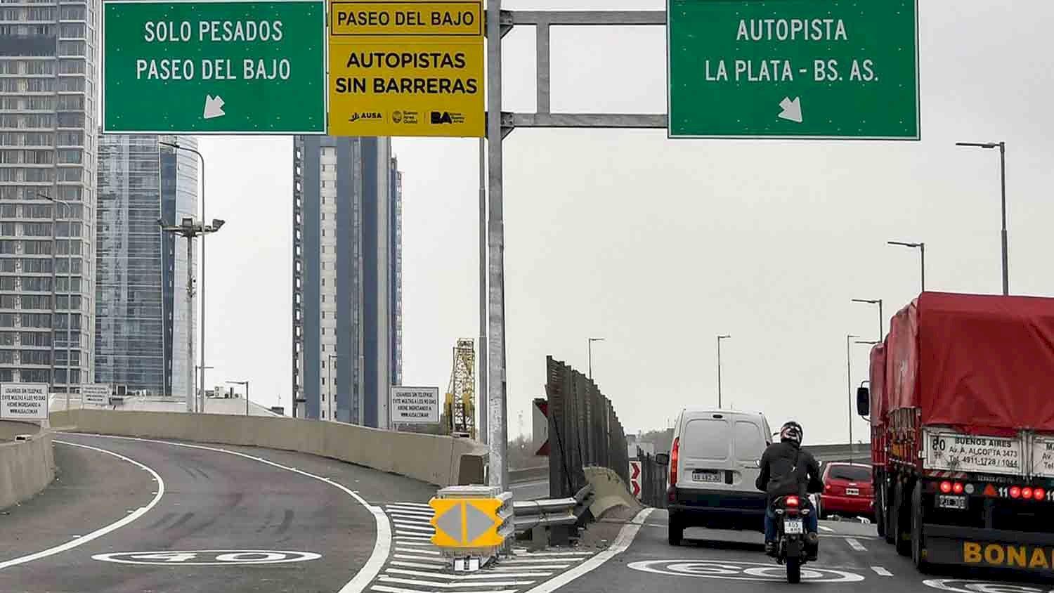 Tránsito ligero en los accesos a la ciudad de Buenos Aires (Imagen ilustrativa).