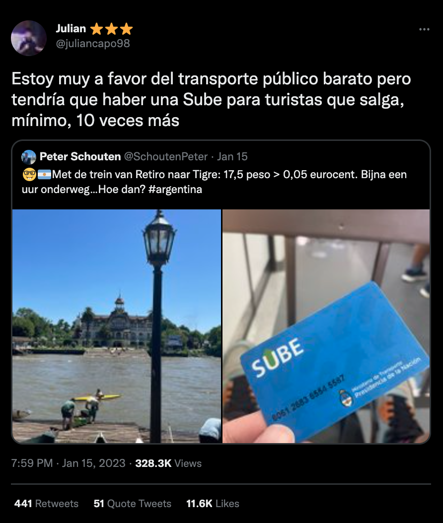 El enojo de algunos argentinos.