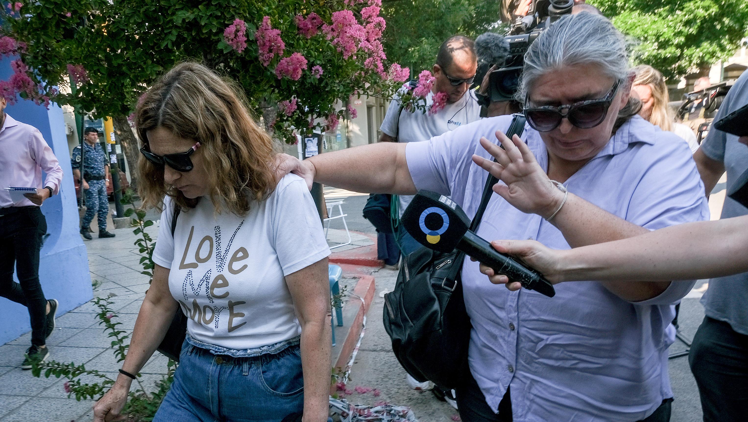 María Alejandra Guillén, madre de Enzo Comelli, uno de los rugbiers acusados (Télam).      