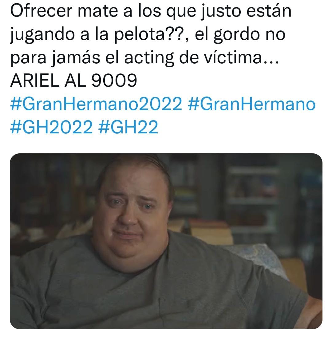 Estallaron los memes por los mates de Ariel de   <a href='https://www.cronica.com.ar/tags/Gran Hermano'>Gran Hermano</a> (Twitter).