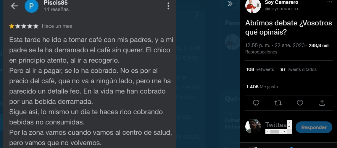 La queja por el cafe