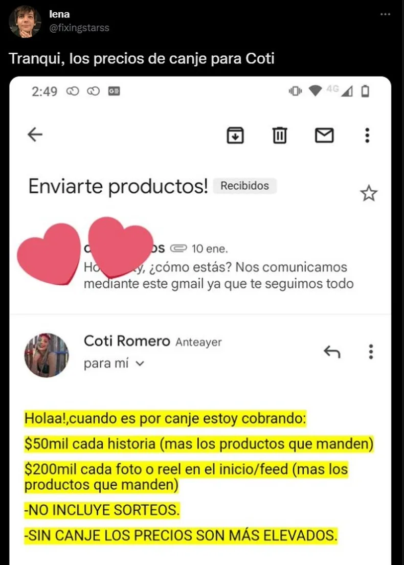 Los precios de Coti generaron un gran revuelo en las redes.