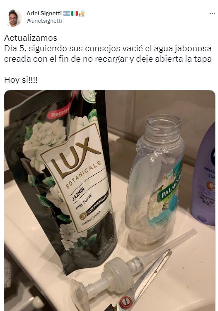 El particular reclamo de un padre que se volvió viral(Twitter/@arielsignetti).