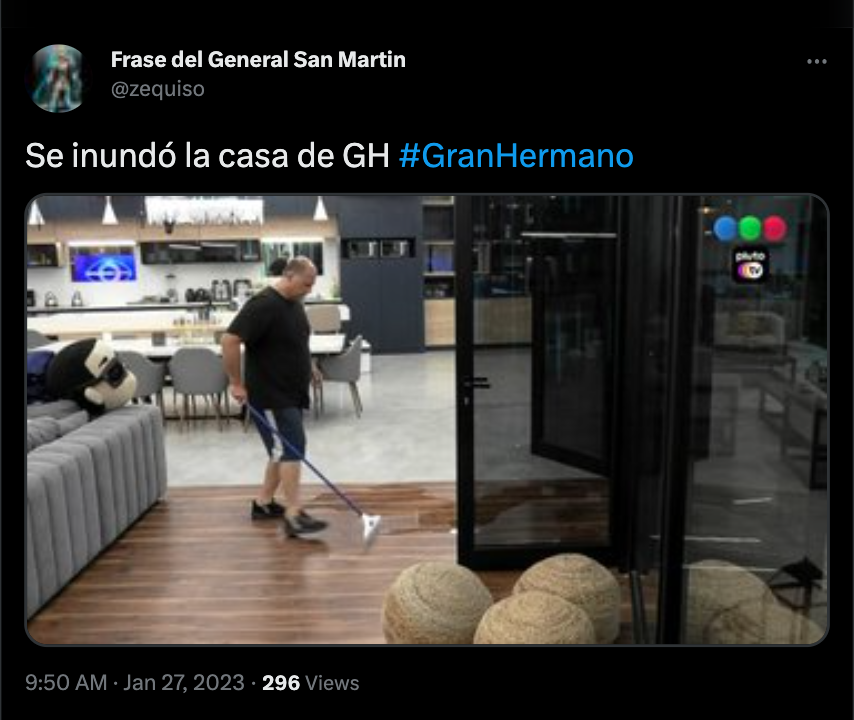 Muchos hablaron de la inundación en las redes.