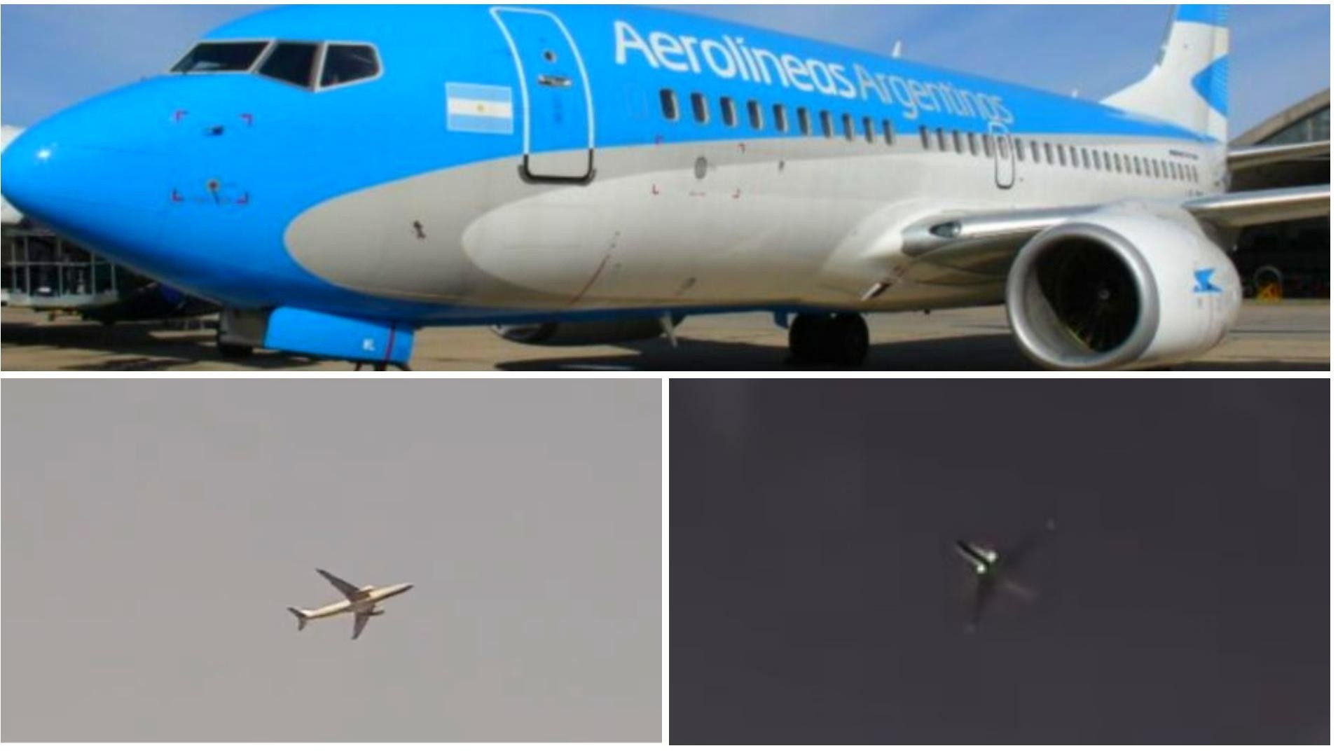 Un avión sobrevoló en circulos el cielo platense y causó pánico.