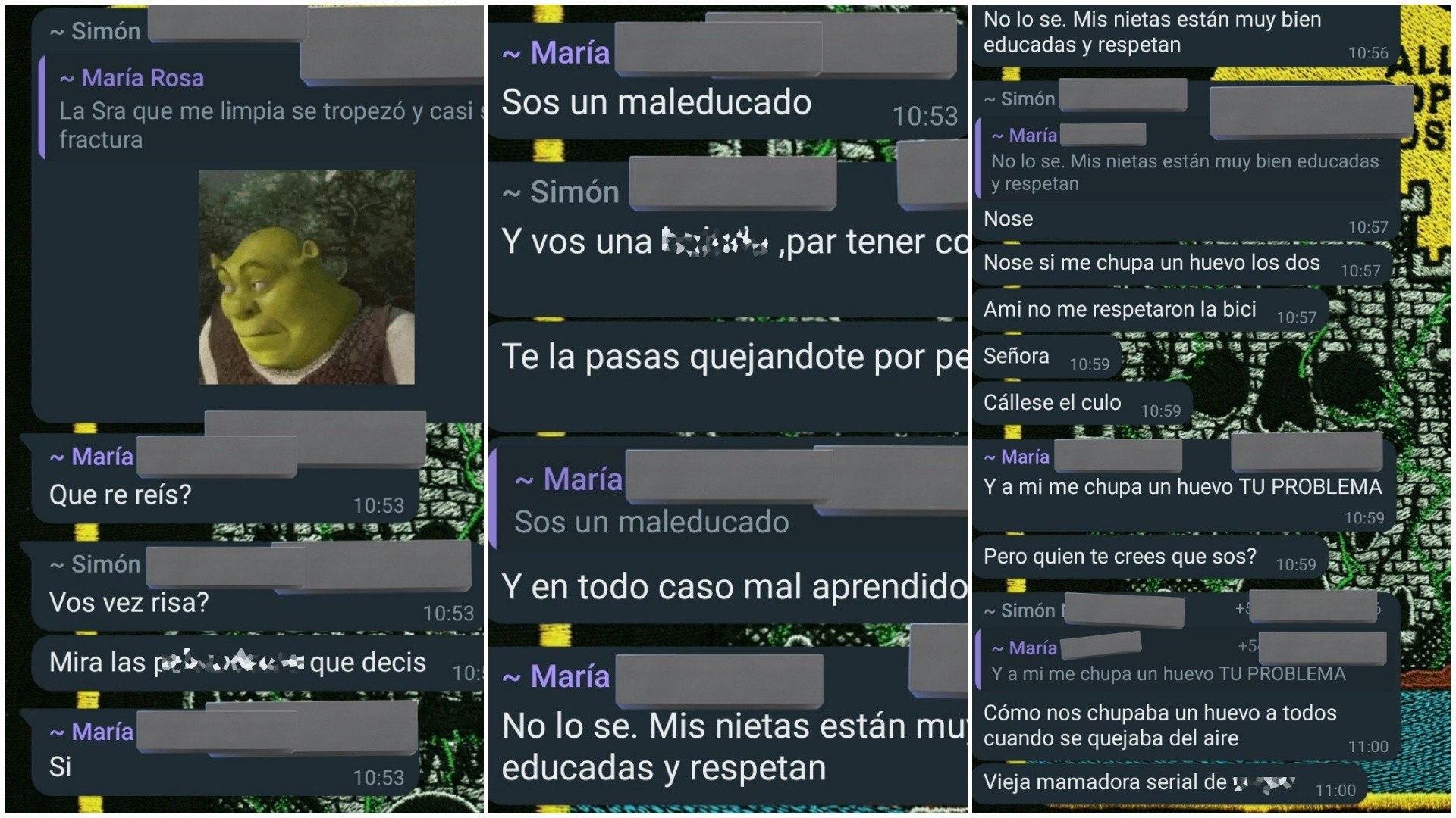 Un chat entre vecinos por WhatsApp se convirtió en el viral de la semana (Twitter).