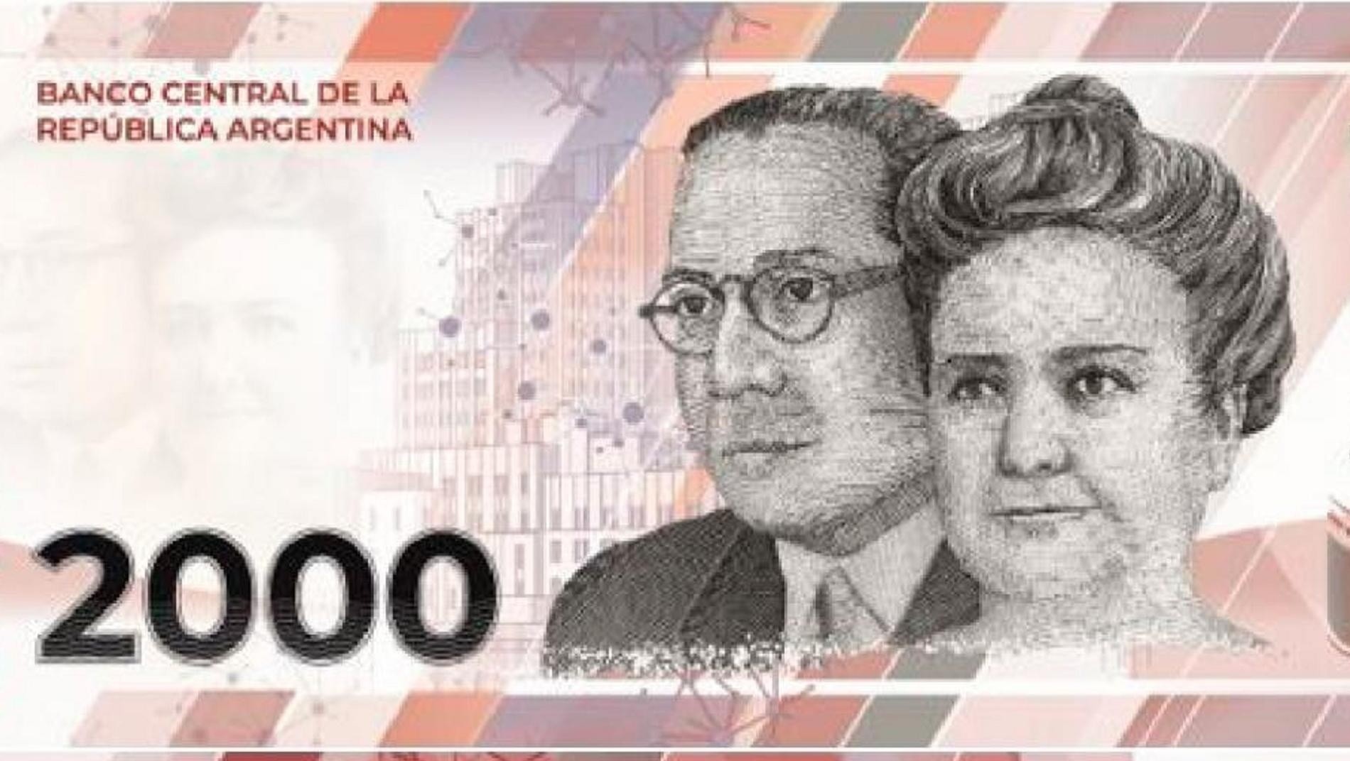 El diseño del billete se realizó junto a la Casa de la Moneda y tendrá en el frente los retratos de la médica Cecilia Grierson y el médico Ramón Carrillo.