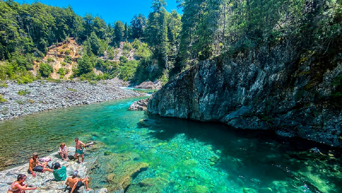 Cajón del Azul, un paraíso de aguas cristalinas.