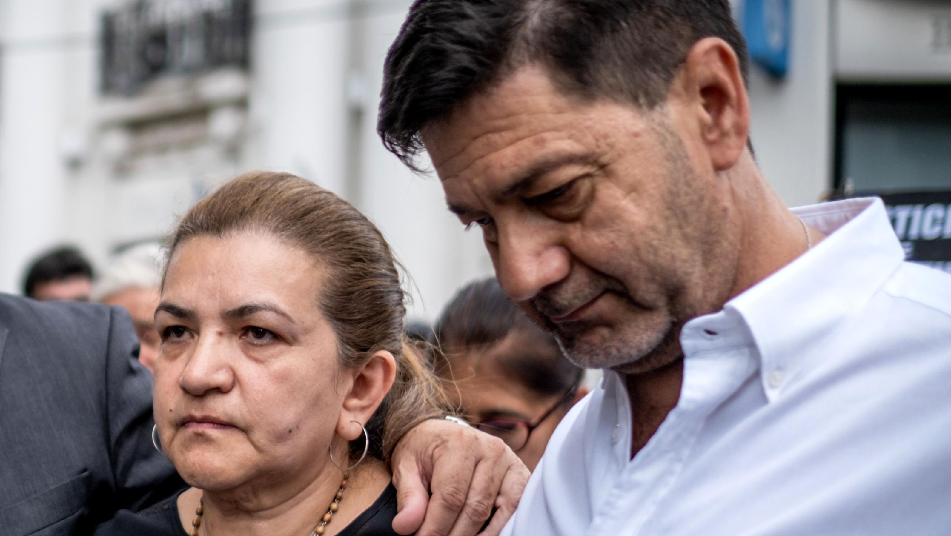 Silvino Báez y Graciela Sosa, padres de Fernando (Télam / Archivo).