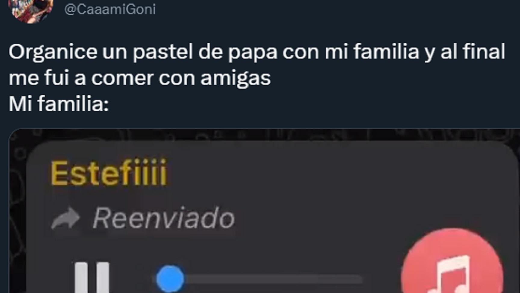 Una familia le dedicó una canción a una de sus integrantes por dejarlos plantados. 