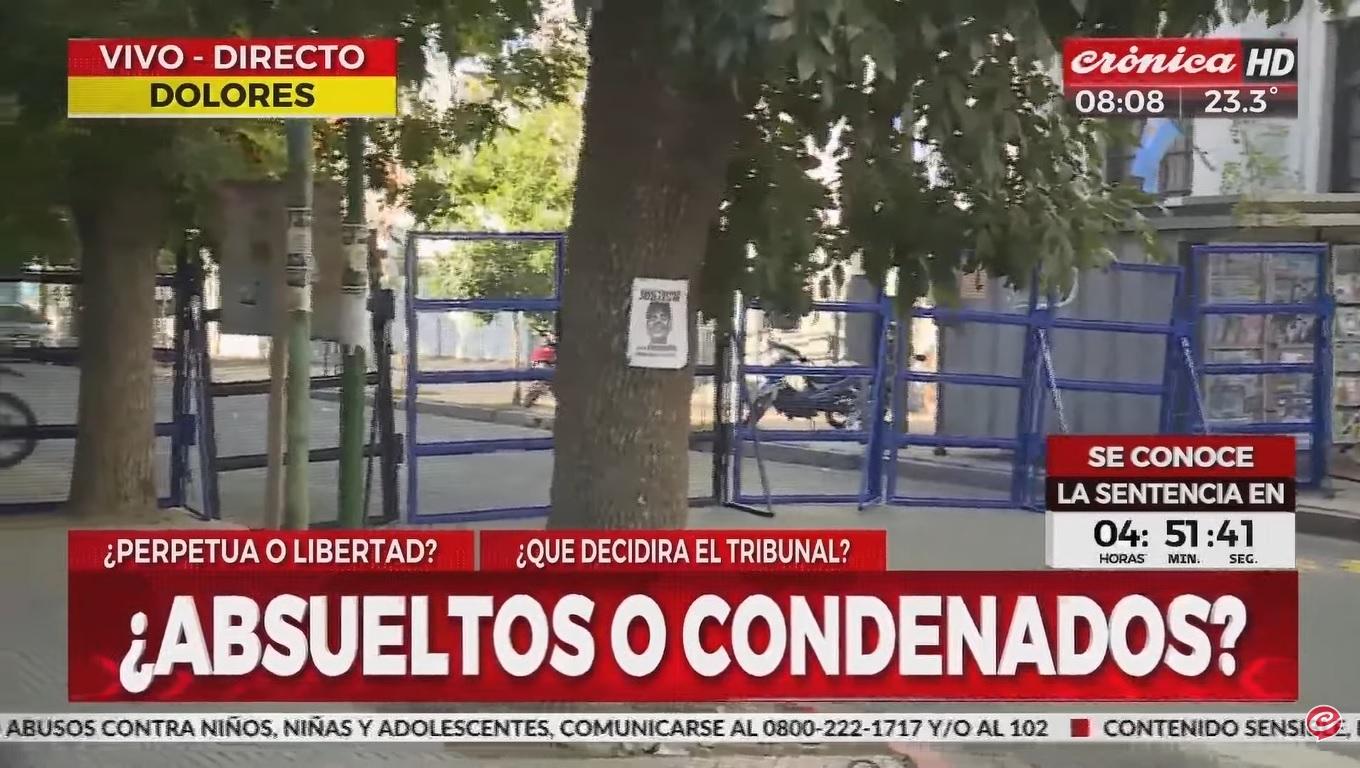 Así es el importante operativo de seguridad en el final de juicio por el crimen de Báez Sosa (Crónica HD).