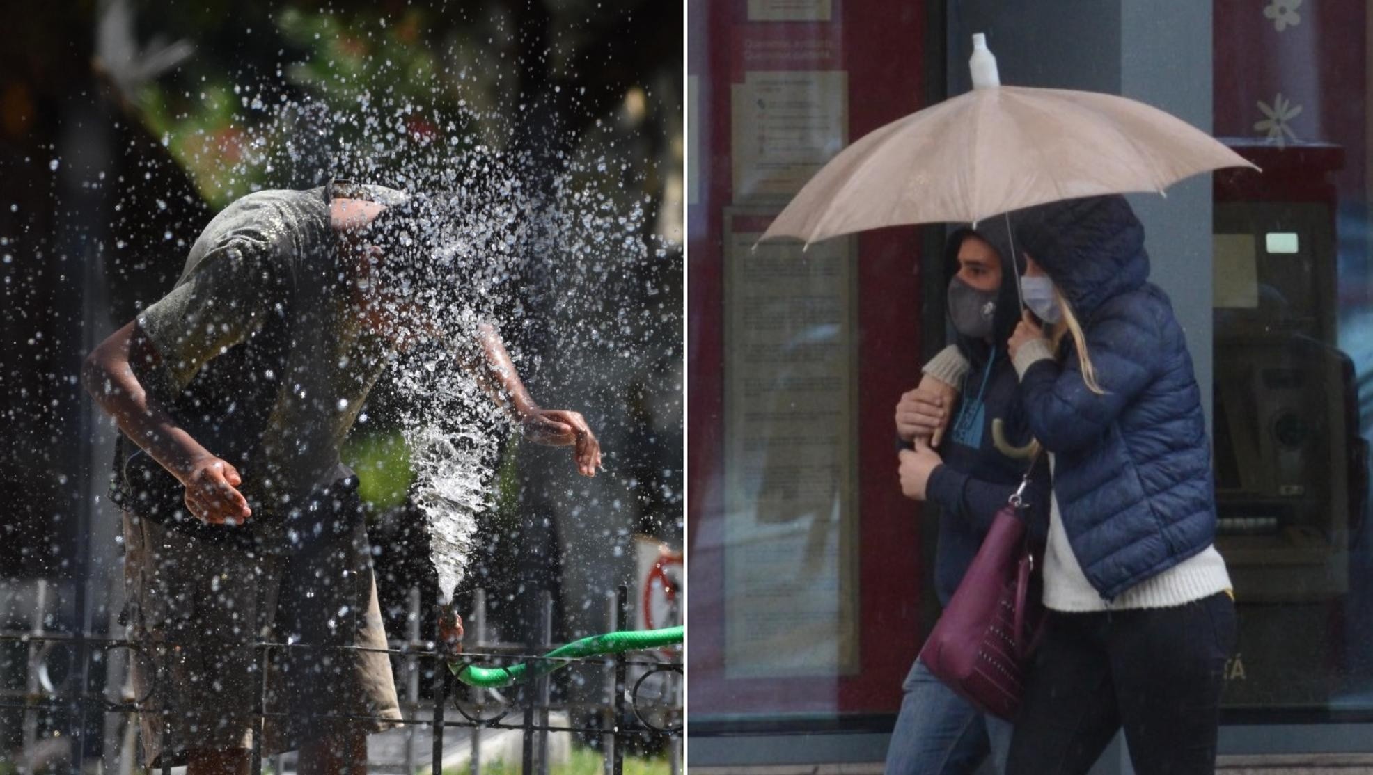 Alerta meteorológica por calor extremo y fuertes tormentas (Hernán Nersesian-Carlos Ventura/Crónica).