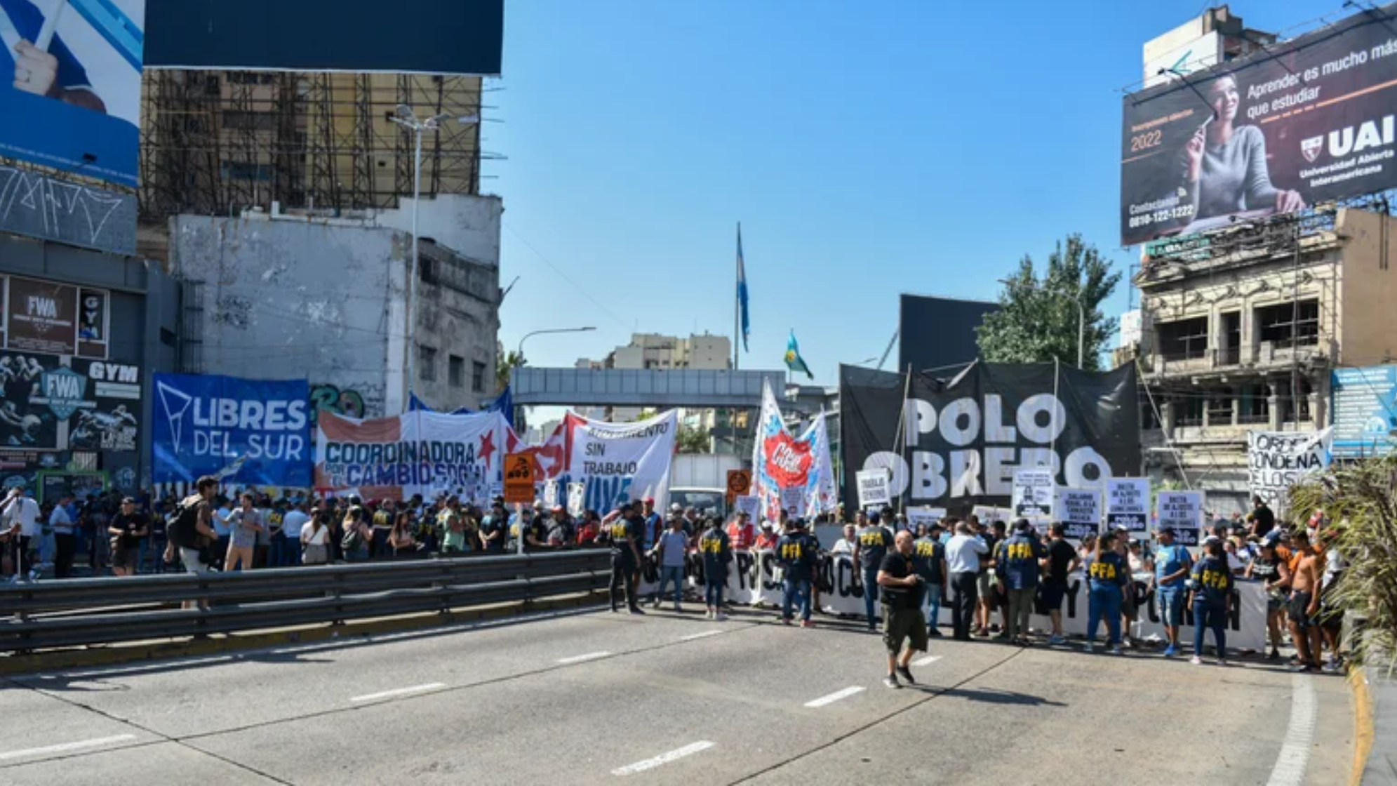 Unidad Piquetera levantó medida de fuerza (Twitter).