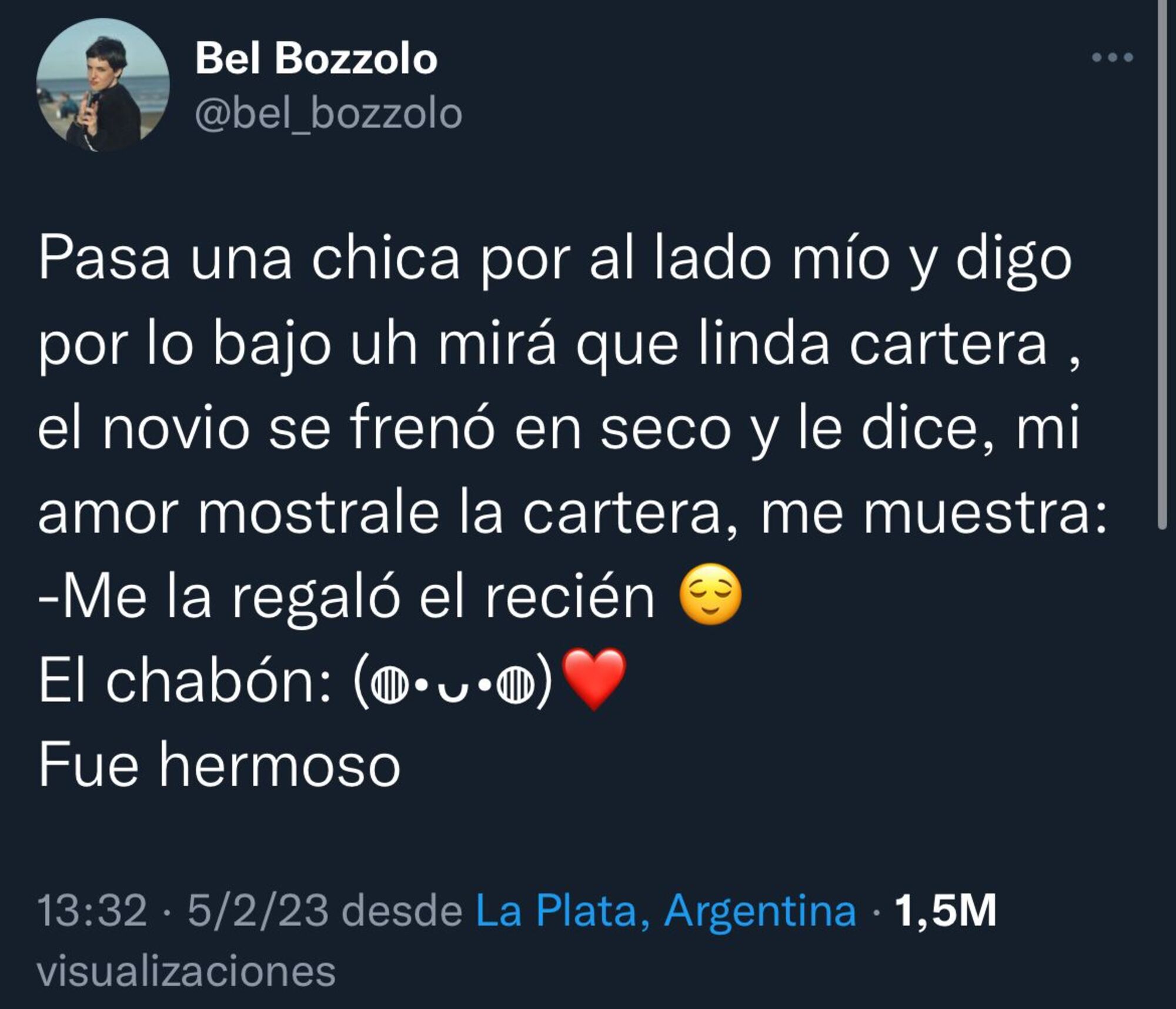 El tuit que publicó la chica en Twitter.