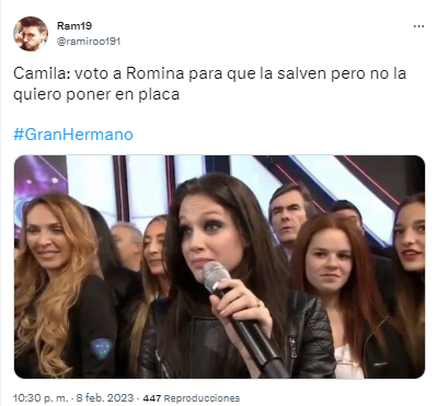 Los desopilantes memes por la nominación de Camila.