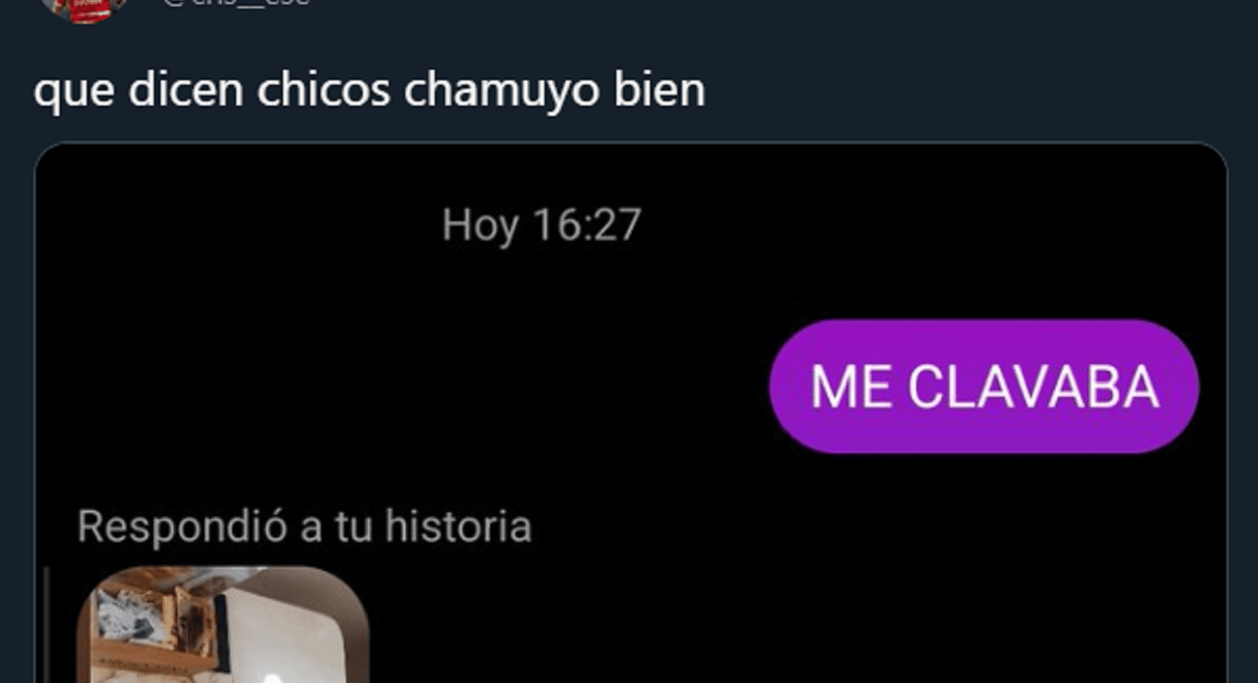 Quiso chamuyar a una chica pero metió la pata y lo compartió con sus seguidores. 