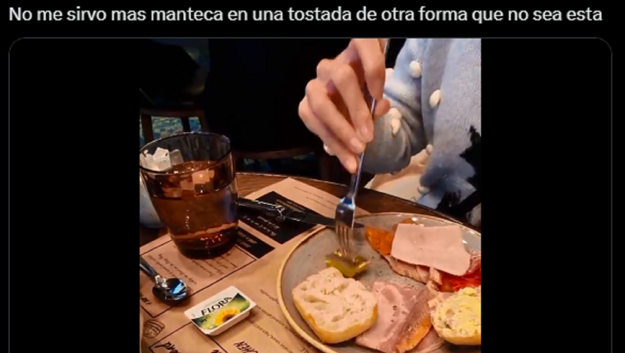 El increíble truco para utilizar manteca en un restaurante. 