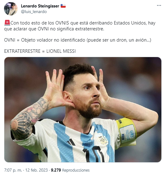 memes ovnis messi