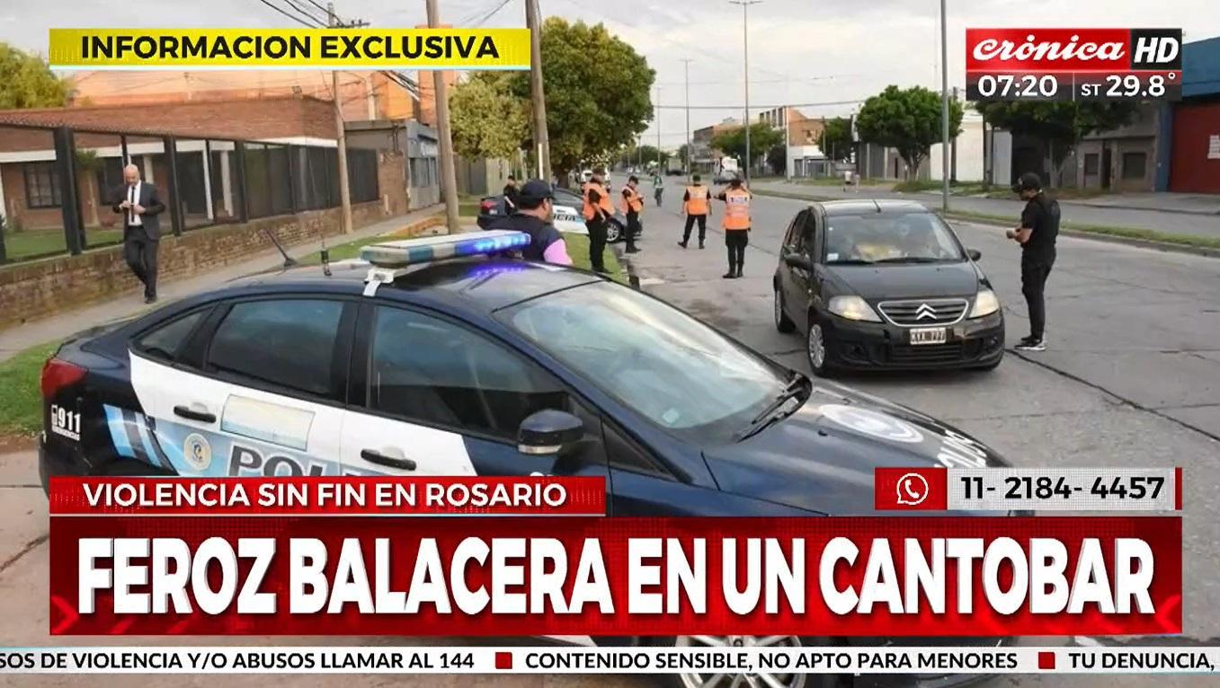 Dos hombres muertos y tres heridos en un nuevo ataque a balazos en Rosario (Crónica HD).