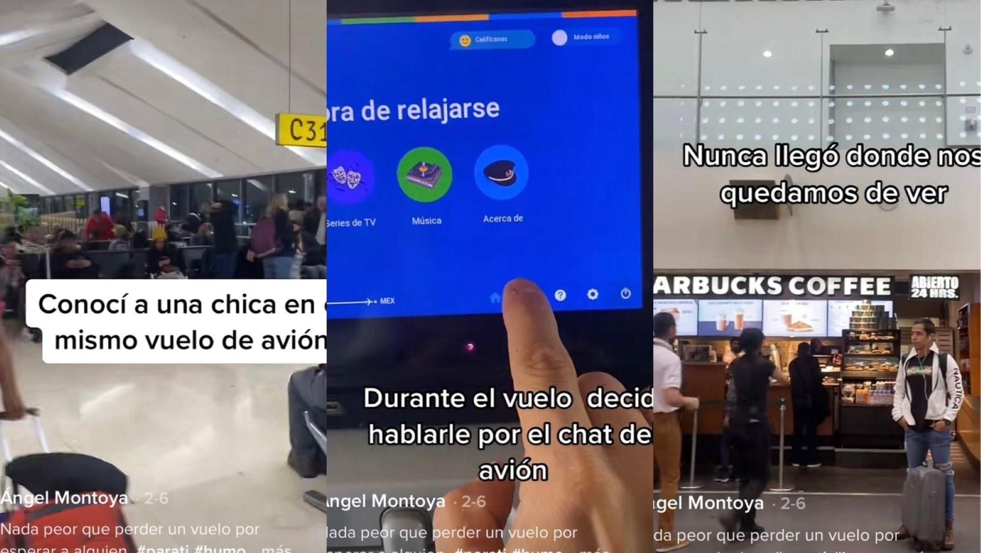 TikTok: le habló a una joven por el chat del avión y quedaron en tener una cita.