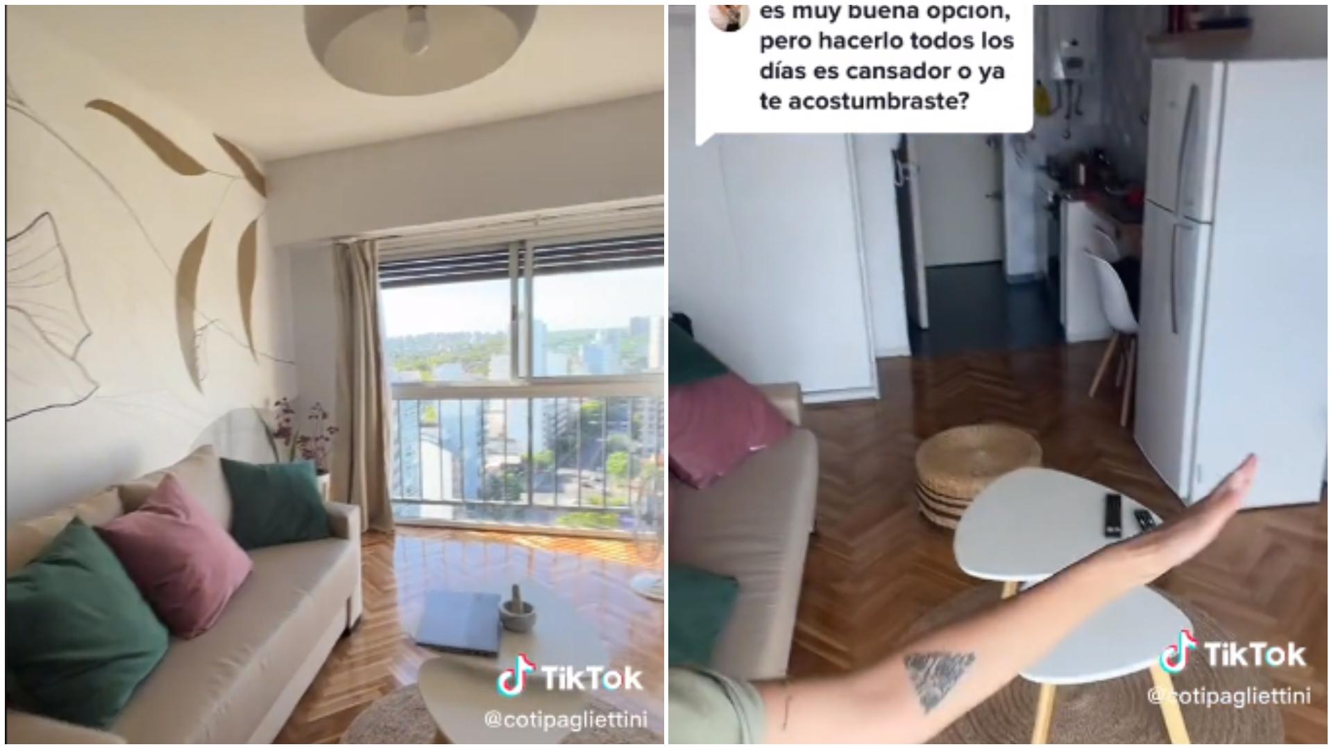 La joven hizo estallar las redes sociales (Captura de video).