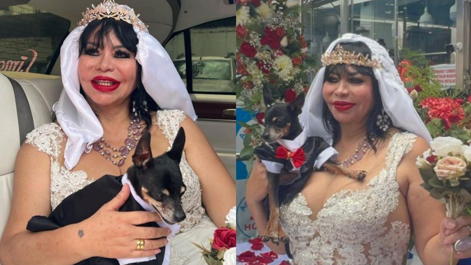 Excongresista de Perú se casó con su perro el Día de San Valentín. 