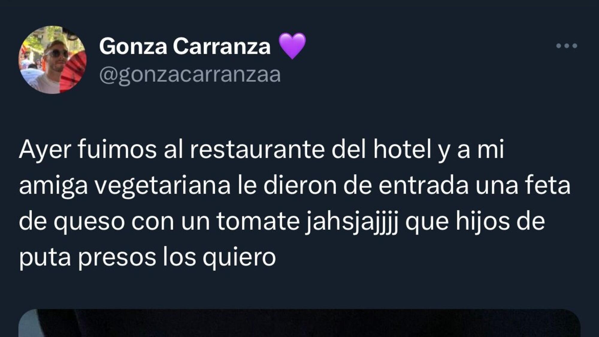 Es vegetariana, se hospedó en un hotel y quedó boquiabierta con su entrada “especial”.