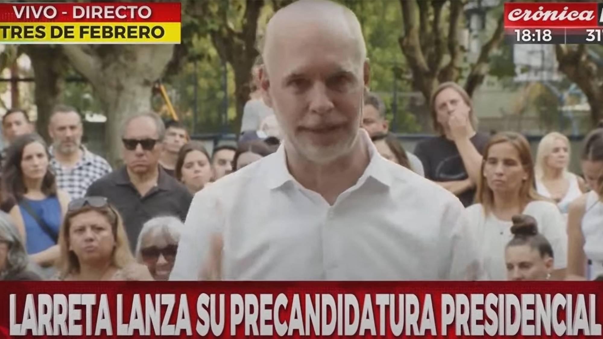 ¡En vivo! Horacio Rodríguez Larreta brinda una conferencia de prensa en Tres de Febrero, tras mantener una reunión con vecinos.