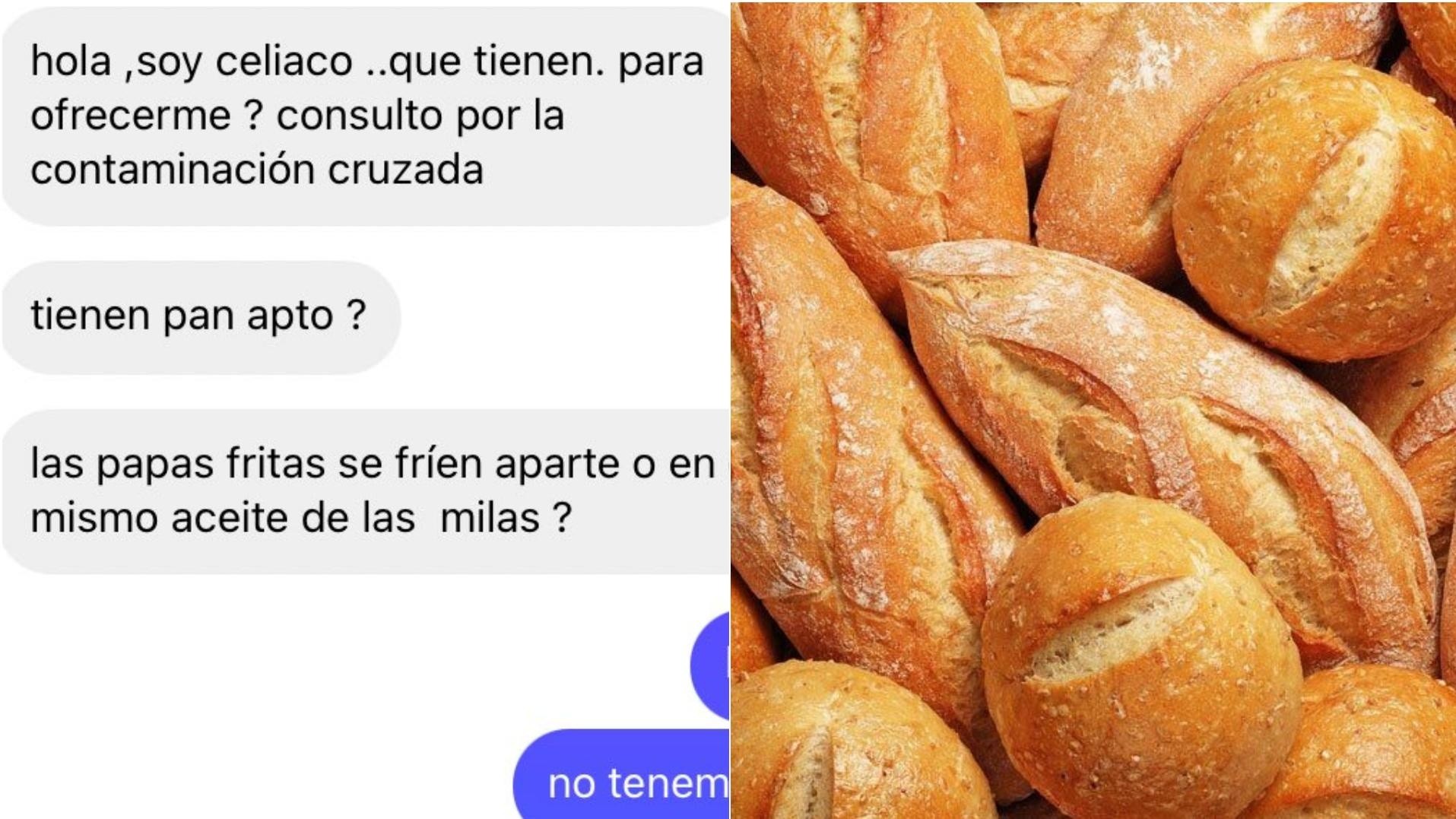 Preguntó en una parrilla si tenían pan apto celíaco, se enojó y 