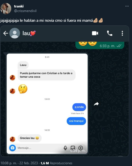 El tuit viral que compartió el joven.