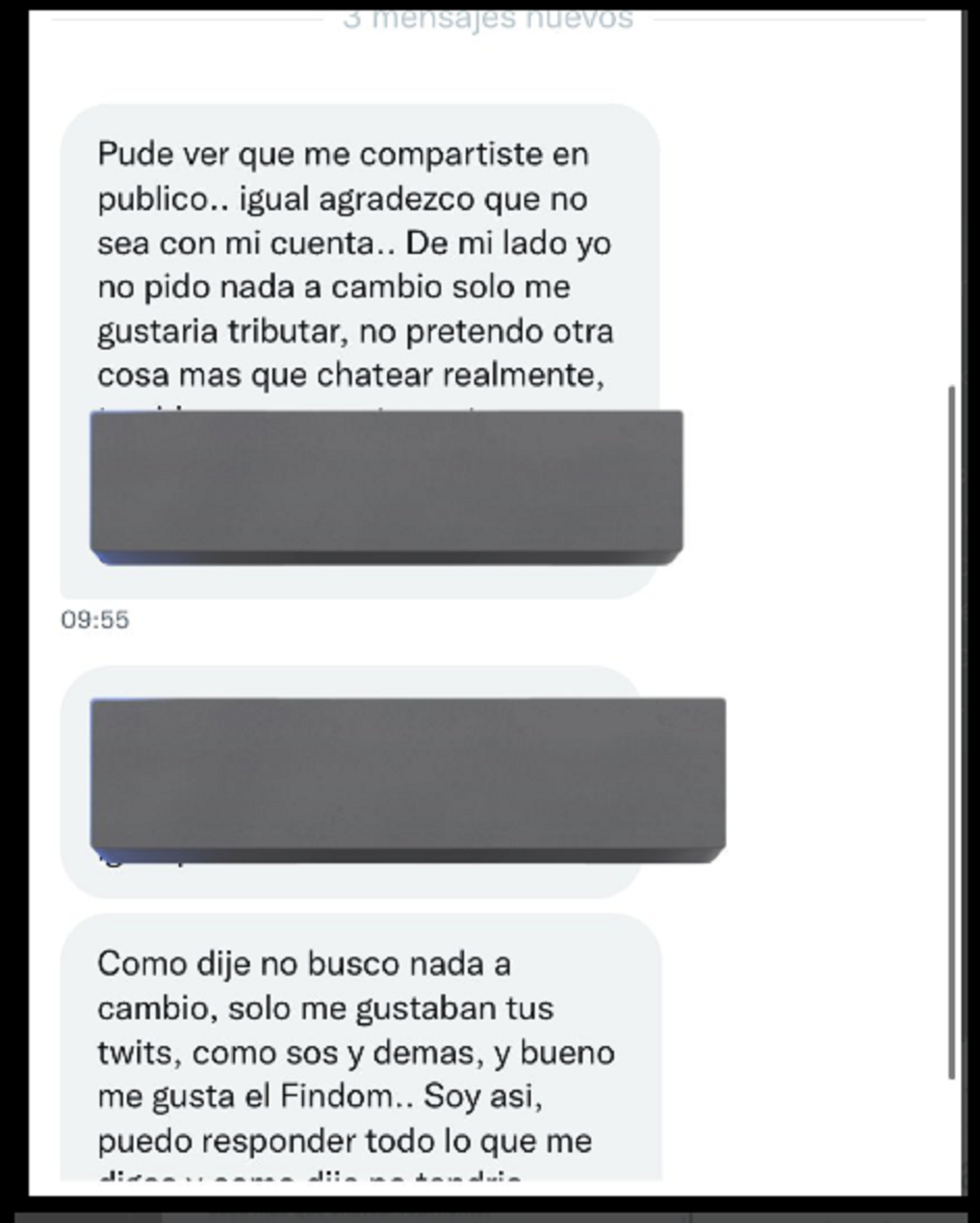 El sorprendente mensaje que recibió una usuaria de   <a href='https://www.cronica.com.ar/tags/Twitter'>Twitter</a>.