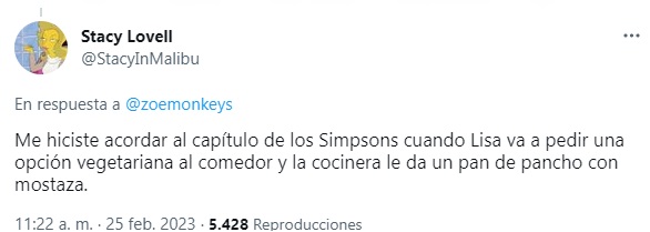 La repercusión en Twitter del plato vegetariano.