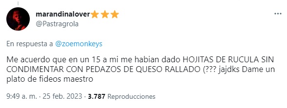 La repercusión en Twitter ante el plato vegetariano.