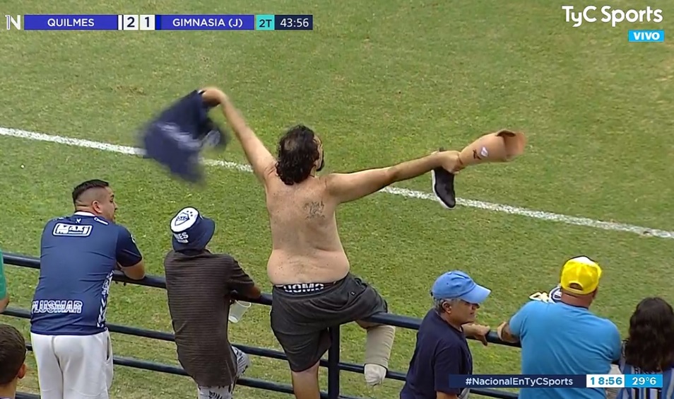 Hincha de Quilmes.