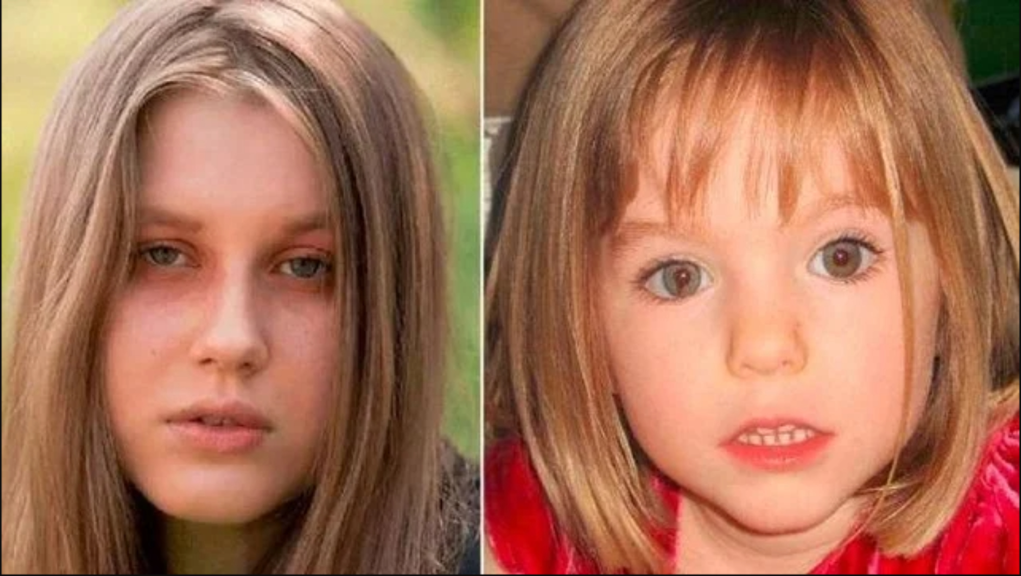 Madeleine McCann desapareció en 2007 y ahora hay una joven que asegura ser ella.